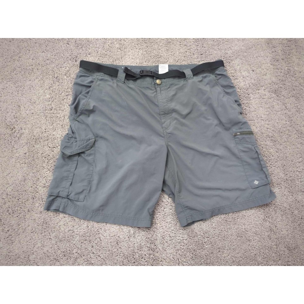 Columbia Sportswear Ridge Cargo Shorts Mens 42W Green Omni-Shade Hiking Outdoor
